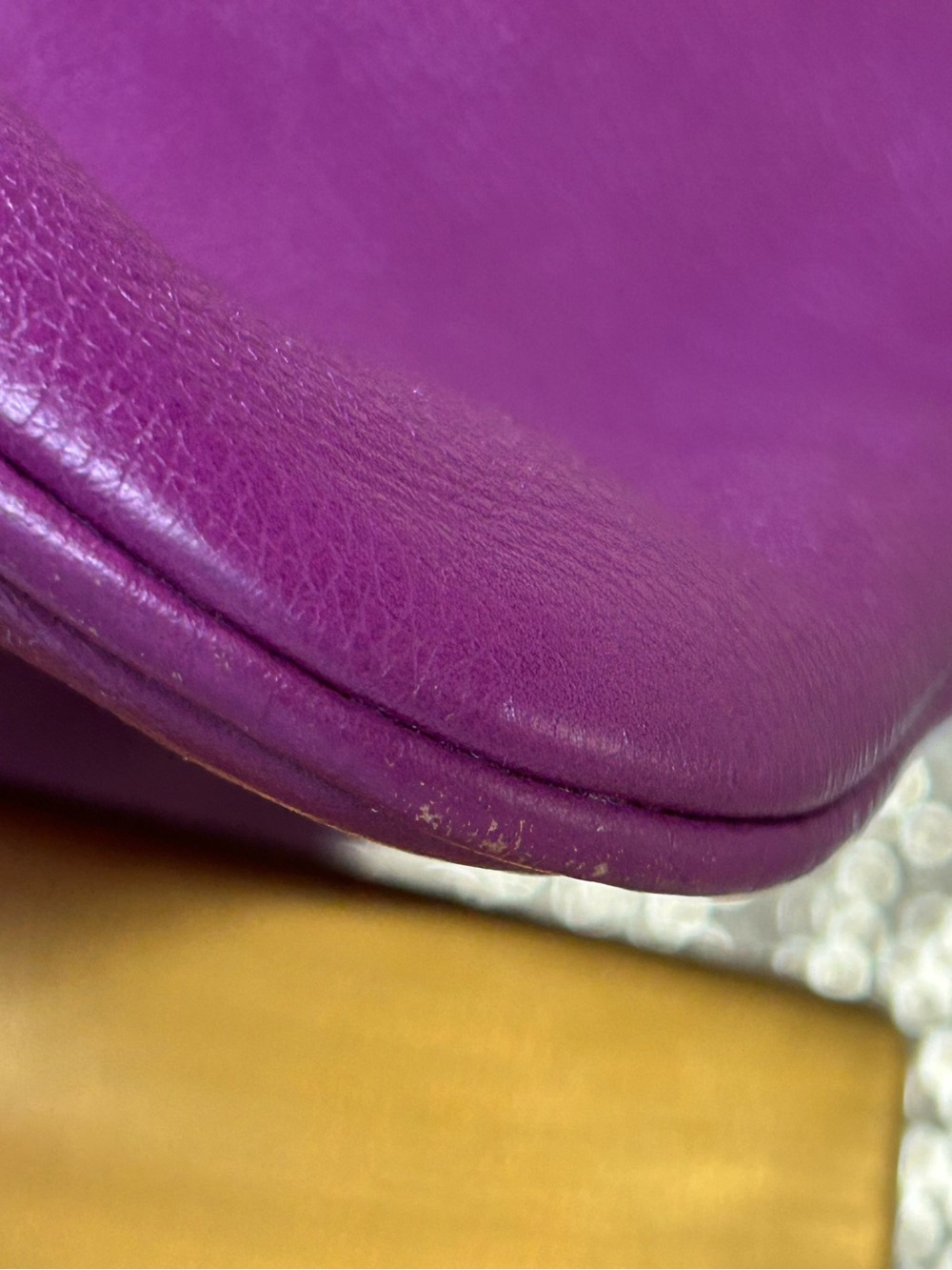 Marc by Marc Jacobs Purple Leather Crossbody Bag Approximately 10 x 9.5 - Picture 14 of 15